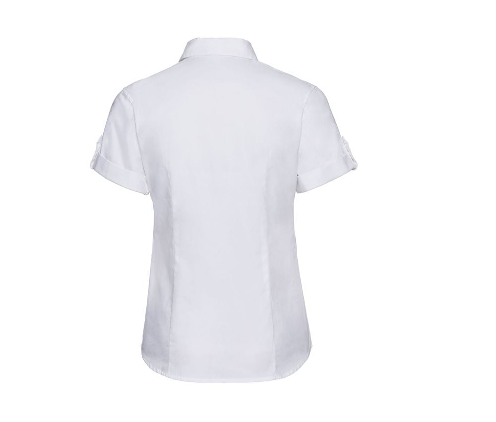 Russell Collection JZ19F - Women's Roll-Up Sleeve Cotton Shirt