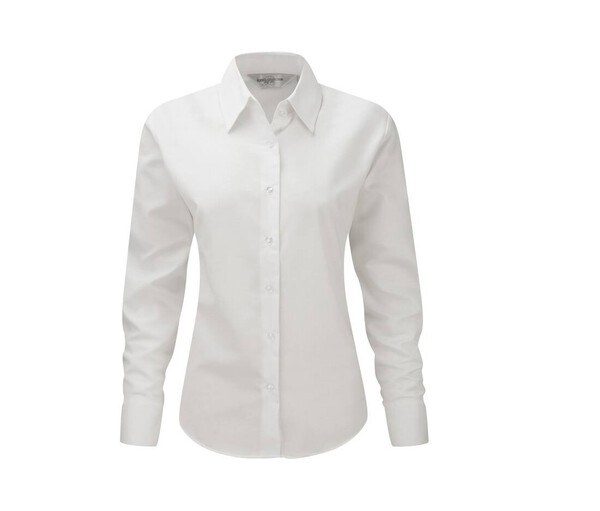 Russell Collection JZ32F - Camisa Oxford para mujer