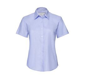 Russell Collection JZ33F - Women's Cotton Oxford Shirt Oxford Blue