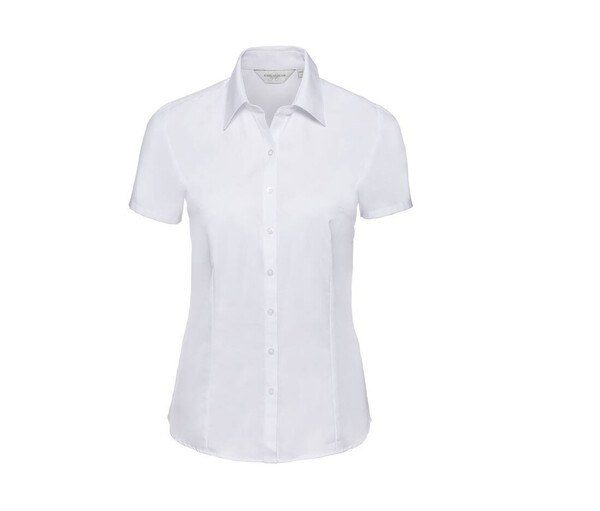 Russell Collection JZ63F - Camisa de espiga para mujer