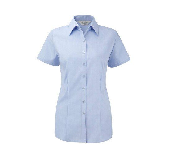 Russell Collection JZ63F - Camisa de espiga para mujer