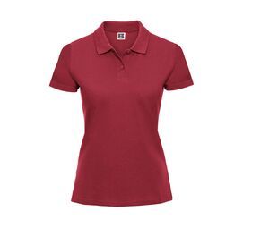 Russell JZ69F - Women's Pique Polo Shirt 100% Cotton Classic Red