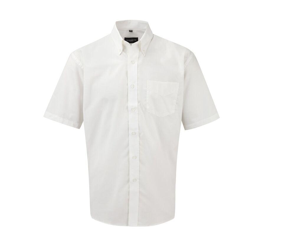 delikat komme Meget rart godt Russell Collection JZ933 - Oxford bomulds kortærmet skjorte til mænd