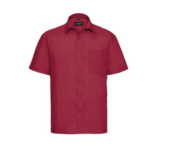 Russell Collection JZ935 - Mens Classic Short Sleeve Poplin Office Shirt