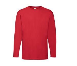 Fruit of the Loom SC233 - Valueweight Long Sleeve T (61-038-0) Red