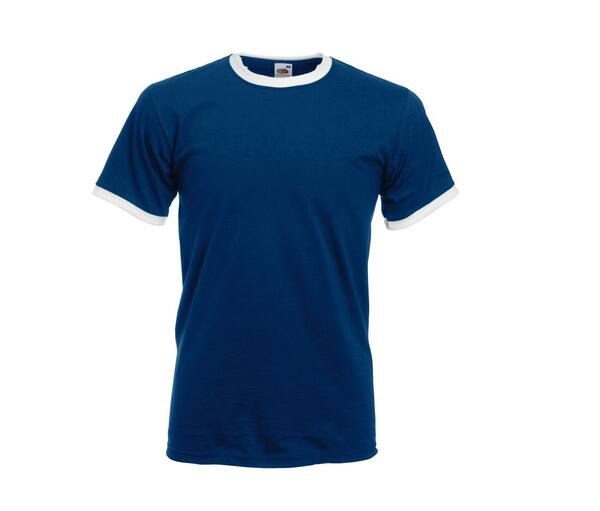 Fruit of the Loom SC245 - Camiseta Ringer Hombre 100% Algodón