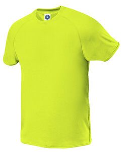 Starworld SW300 - Men's technical t-shirt with raglan sleeves Fluorescent Yellow