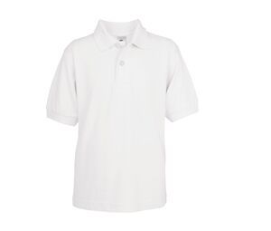 B&C BC411 - Children's Saffron Polo Shirt White