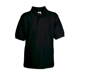 B&C BC411 - Children's Saffron Polo Shirt Black