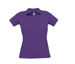 B&C BC412 - Saffron women's polo shirt 100% cotton Purple