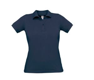 B&C BC412 - Saffron women's polo shirt 100% cotton Navy