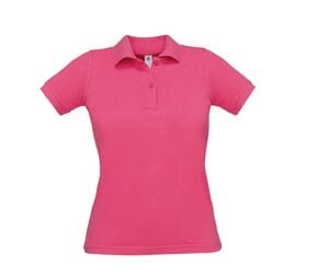 B&C BC412 - Saffron women's polo shirt 100% cotton Fuchsia