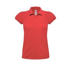 B&C BC441 - Women's short-sleeved polo shirt Red
