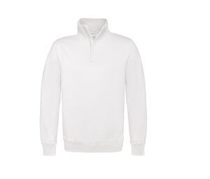 B&C BCID4 - ID.004 ¼ zip sweatshirt White