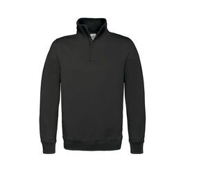 B&C BCID4 - ID.004 ¼ zip sweatshirt Black