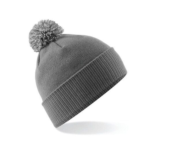 Beechfield BF450 - Trendy Two-Tone Pompom Winter Beanie