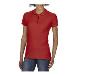Gildan GN859 - Women's Premium Pique Polo Shirt Red