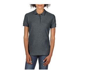 Gildan GN859 - Women's Premium Pique Polo Shirt Dark Heather
