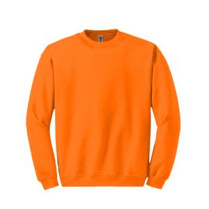 Gildan GN910 - Heavy Blend Adult Sweatshirt Met Ronde Hals Veiligheid Oranje