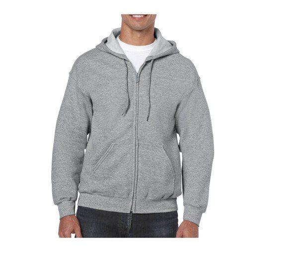 Gildan GN960 - Mens All-Season Full Zip Hoodie with Kangaroo Pockets