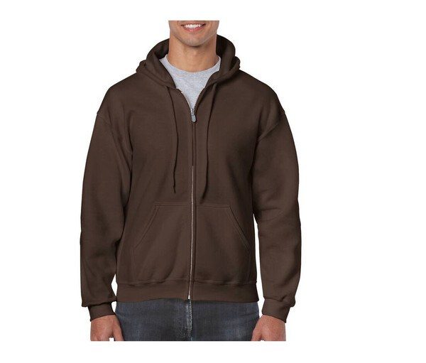 Gildan GN960 - Sudadera con capucha y cremallera grande para hombre