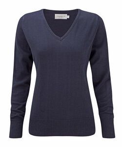 Russell Collection JZ10F - V-Neck Pullover French Navy