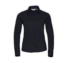 Russell Collection JZ16F - Long Sleeve Classic Twill Shirt French Navy