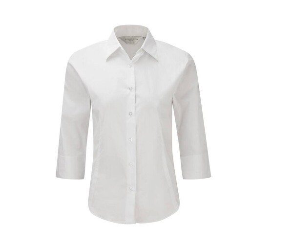 Russell Collection JZ46F - Camisa de Mangas 3/4 para mujer