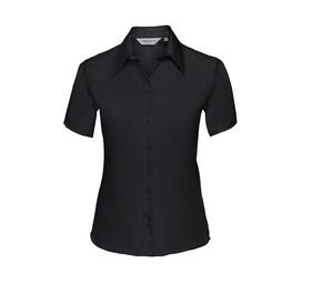 Russell Collection JZ57F - Short Sleeve Ultimate Non-Iron Shirt Black