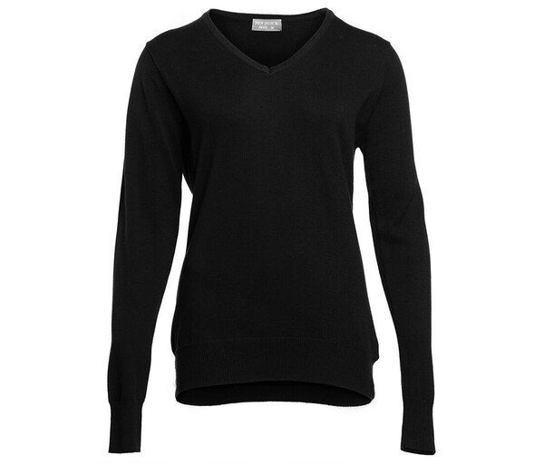 Pen Duick PK451 - Elegant Womens V Neck Sweater with Ribbed Details