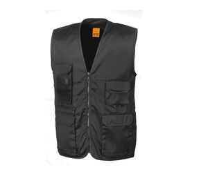 Result RS045 - Men's Reporter Vest 8 Pockets Black