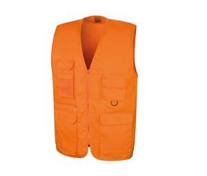 Result RS045 - Men's Reporter Vest 8 Pockets Orange