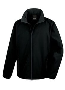 Result RS231 - Men's Fleece Jacket Zipped Pockets Black/Black