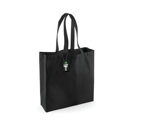 Westford mill WM623 - Shopping Bag 100% Cotton Long Handles Black