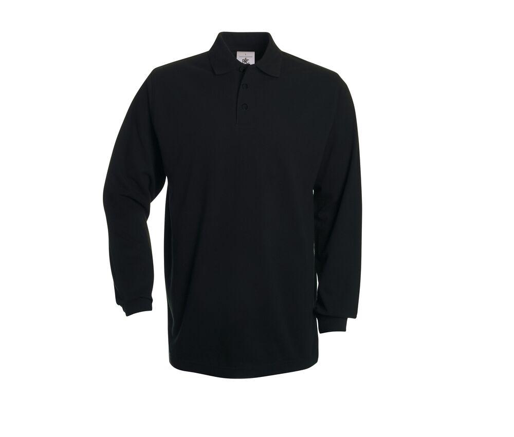 B&C BC445 - Men's Long Sleeve Polo Shirt 100% Cotton