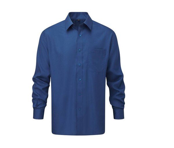 Russell Collection JZ934 - Classic Mens Poplin Shirt with Whalebone Collar