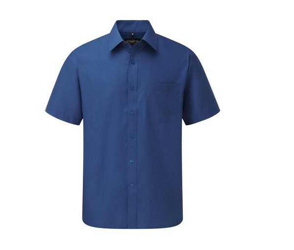 Russell Collection JZ935 - Mens Classic Short Sleeve Poplin Office Shirt