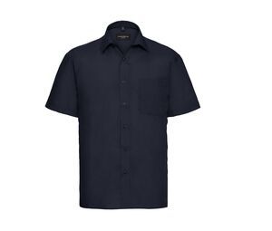 Russell Collection JZ935 - Men's Poplin Shirt Navy