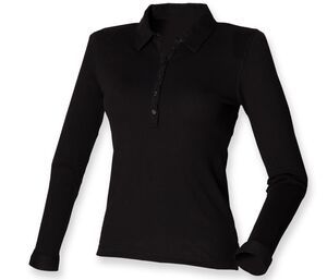 Skinnifit SK044 - Womens long-sleeved stretch polo shirt