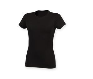 Skinnifit SK121 - Women's stretch cotton T-shirt Black