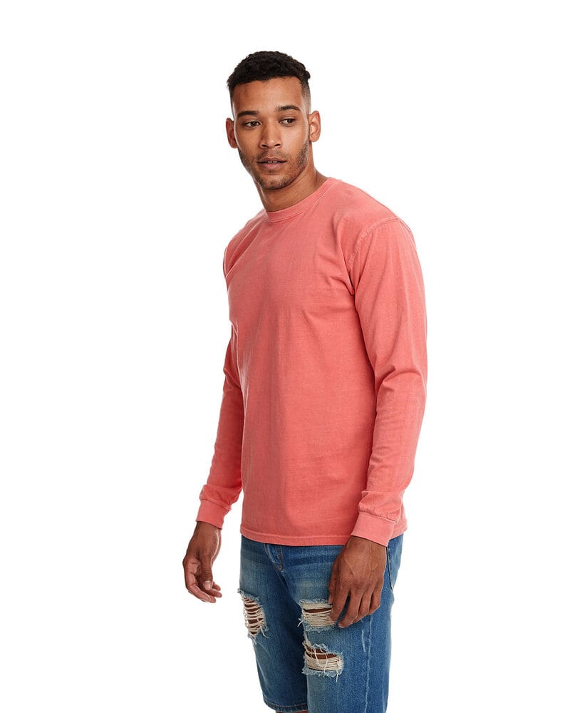 Next Level 7451 - Adult Inspired Dye Long Sleeve Crew with Pocket