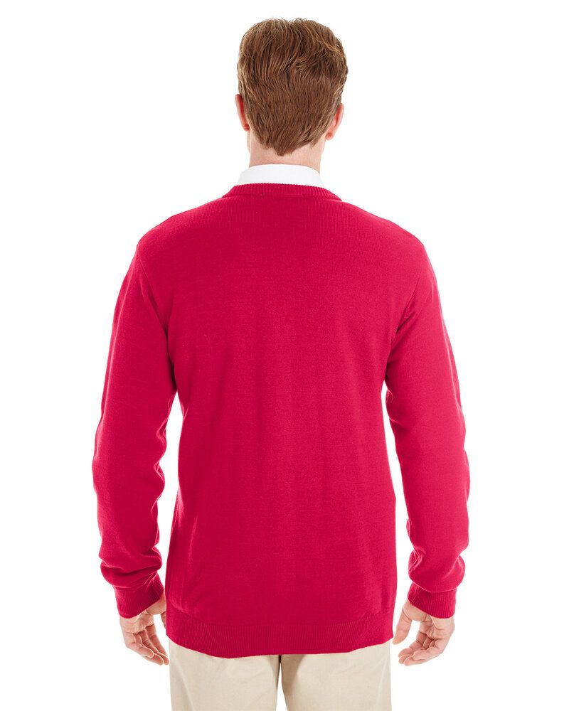 Harriton M425 - Men's Pilbloc V-Neck Button Cardigan Sweater