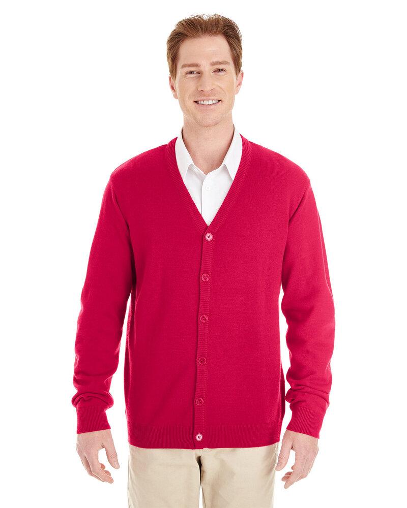 Harriton M425 - Men's Pilbloc V-Neck Button Cardigan Sweater