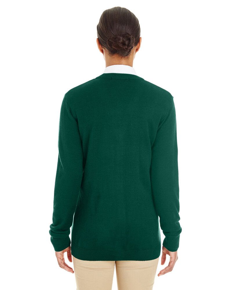 Harriton M425W - Ladies Pilbloc V-Neck Button Cardigan Sweater