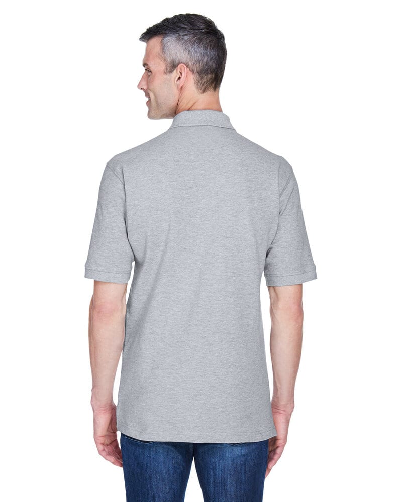 Harriton M200P - Adult 6 oz. Ringspun Cotton Piqué Short-Sleeve Pocket Polo