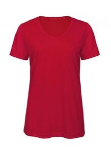 B&C BC058 - Womens tri-blend v-neck t-shirt