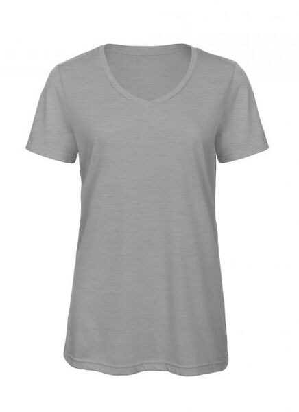 B&C BC058 - Womens tri-blend v-neck t-shirt