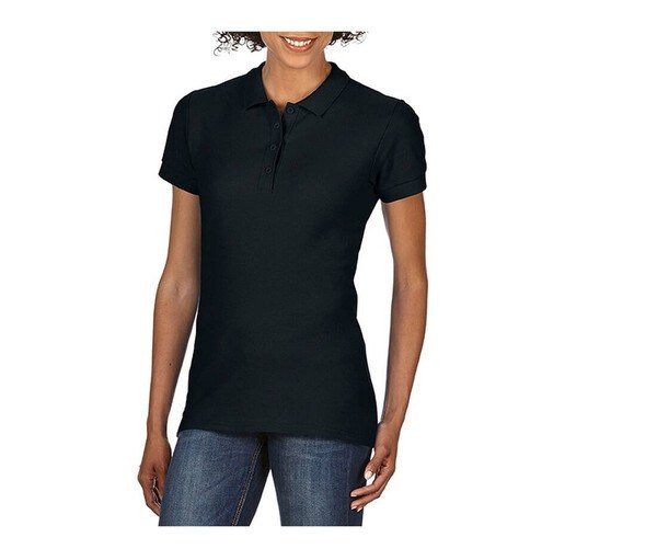 Gildan GN48L - Gildan Womens Semi-Fitted Double Pique Polo