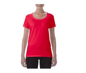 Gildan GN645 - Sofstyle Ladies Deep Scoop T/Shirt Red