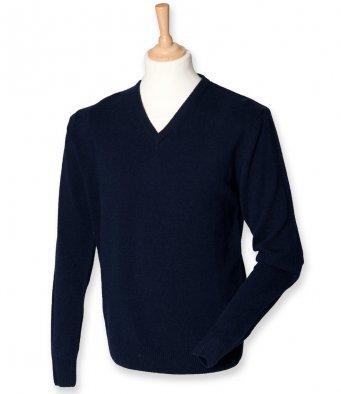 Henbury H730 - Lambswool V Neck Sweater
